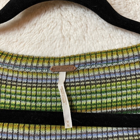 Free People Tunic Sweater Y2K Dancing Chevron Medium - Picture 9 of 13